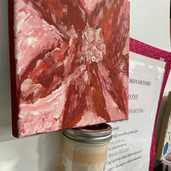 Brand NEW- Poinsettias Handmade Original Gouache Paintings - Picture 3 of 3